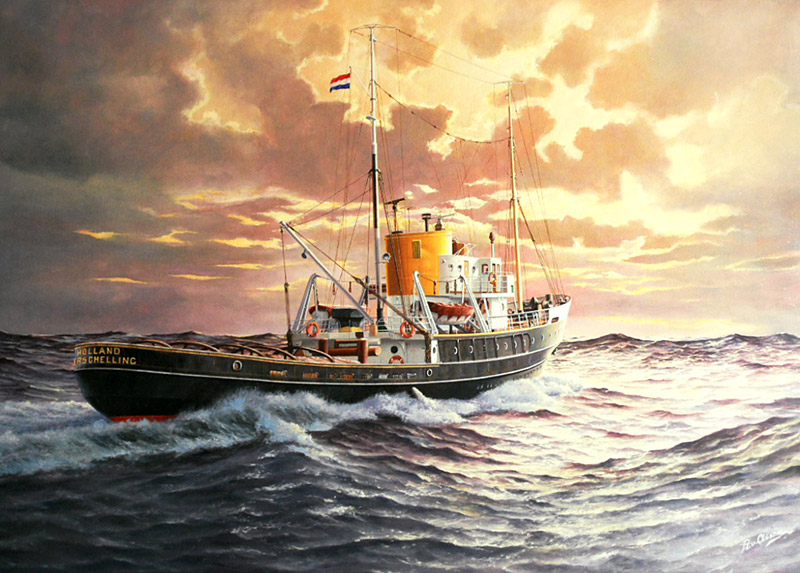 Zeesleepboot de 'Holland' in 1970