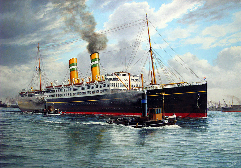 Passagiersschip de 'Veendam II'