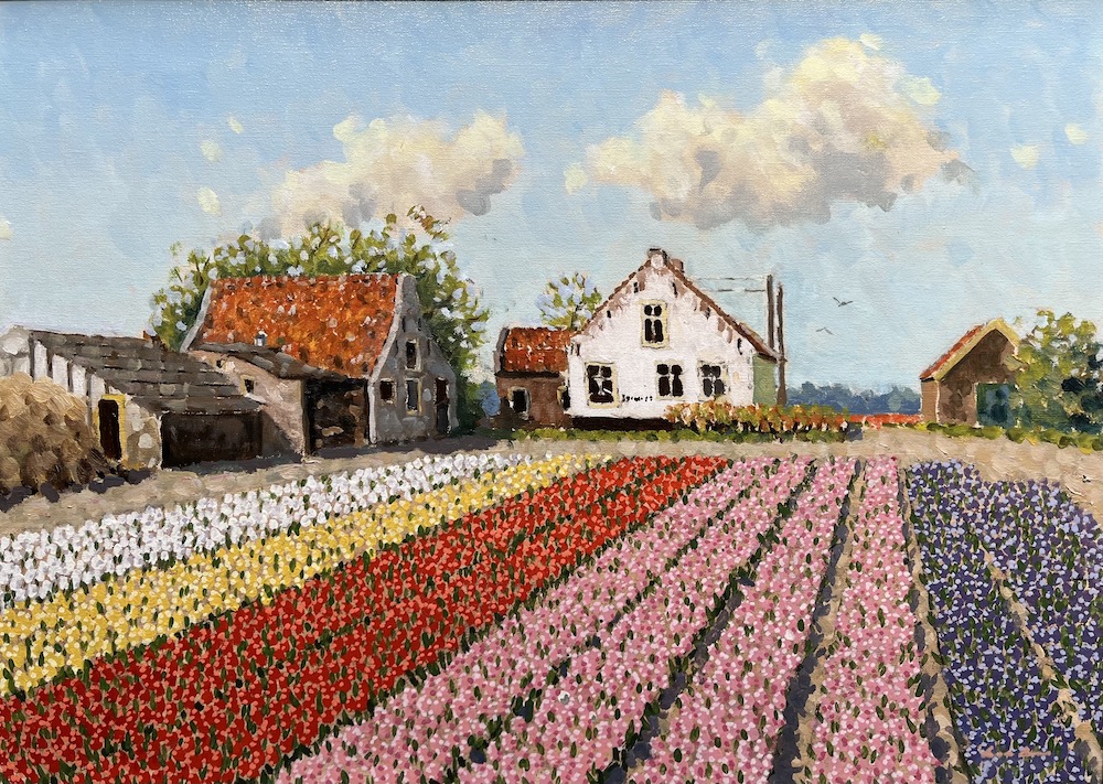 Schilderij boerderij Jagtlust door Leo van den Ende