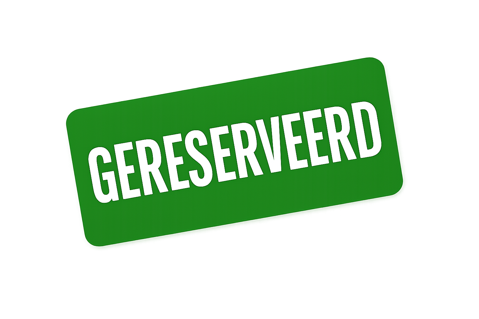 gereserveerd